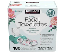 Makeup Remover Face Wipes Daily Facial Towelette Cleansing 180 CT Pre-Moistened
