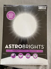 NEW Astrobrights Neenah White 8.5" x 11" 65lb White 80 Sheets I