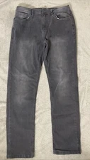 The Perfect Jean NYC Jeans Men 44x30 Black Gray Athletic Fit Faded Stretch