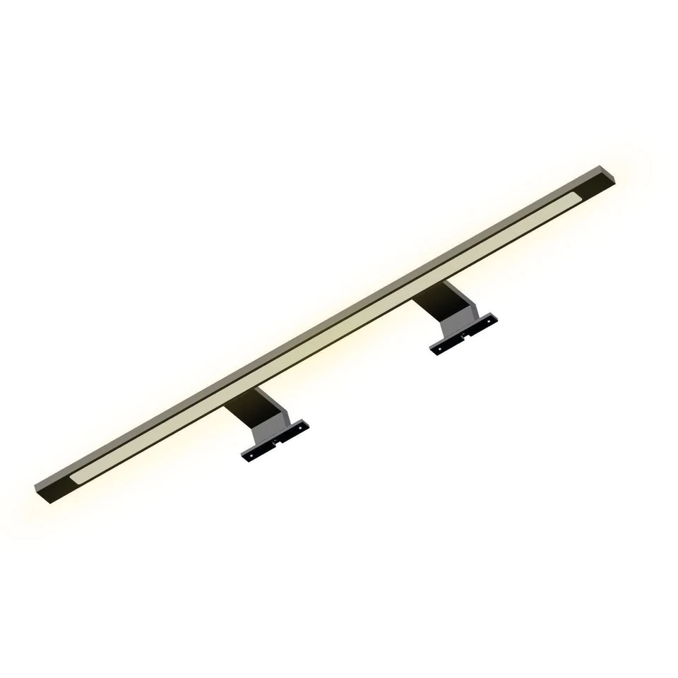 LED Bad Spiegel-Leuchte Bad-/Schrank-Lampe Aufbau-Leuchte 740mm schwarz - Bild 1 von 1