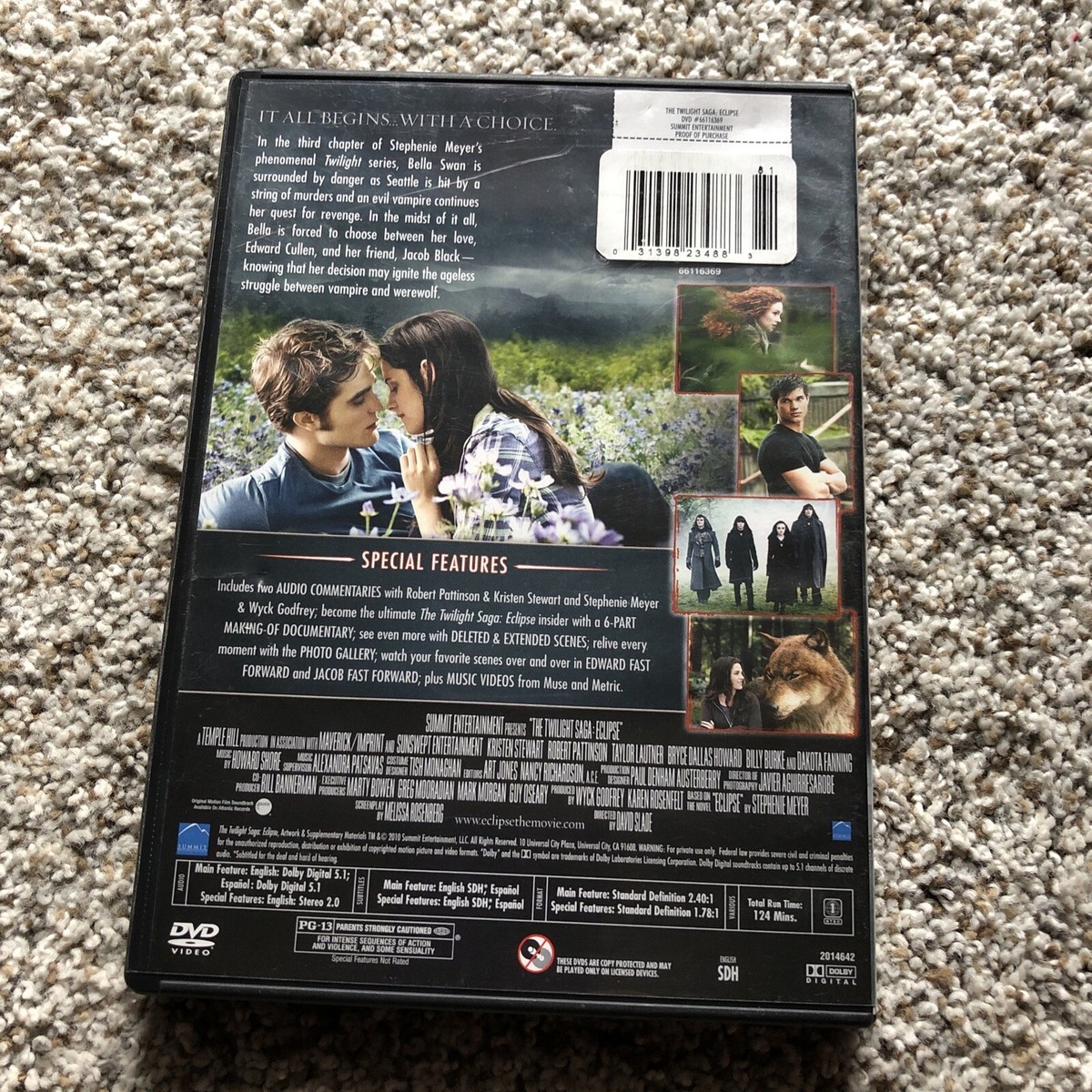 The Twilight Saga: Eclipse (DVD, 2010, 2-Disc Set) Special Edition