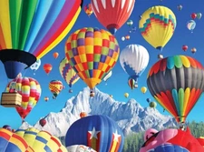 Kodak Balloons Over a Mountain 1000 Piece Jigsaw Puzzle