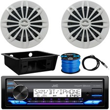 JVC KDX38MBS Receiver, 4 x 6.5" Speakers, Dash Kit, Antenna, Speaker Wire