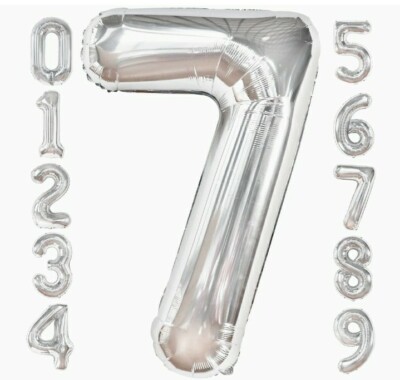 40 inch huge Number # 7 Balloon Foil Mylar Birthday party decorations supplies 