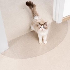 Cat Carpet Protector Mat Semi-Circular Doorway Mat for Scratch Protection 1Pc