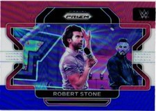 2022 Panini Prizm WWE Prizms Red White and Blue #96 Robert Stone