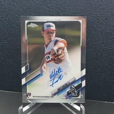 2021 TOPPS CHROME MATT FOSTER AUTO CHICAGO WHITE SOX