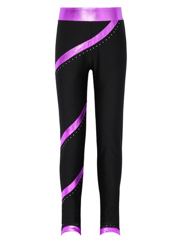 Girls Tights Jogging Pants Tummy Sweatpants Gymnastic Trousers Teen Dancewear - Bild 48 von 55