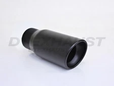 Different Trend Black Resonated Slanted Tip 2.25" ID X 4.00" OD X 9" Length
