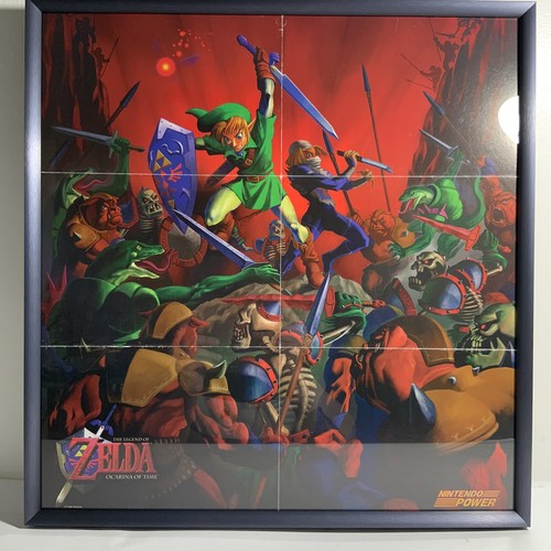 Legend of Zelda Ocarina Time Nintendo Power 1998 Poster Framed 20x21 FREE SHIP - Picture 9 of 12