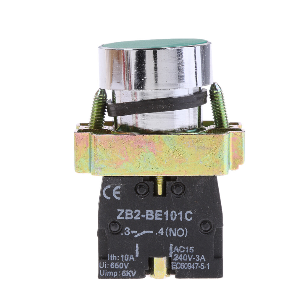 EMagTech 3x Drucktastenschalter ZB2-BE102 – Selbstrückstellend, Passend Für Schneider, Öffner 22 Mm