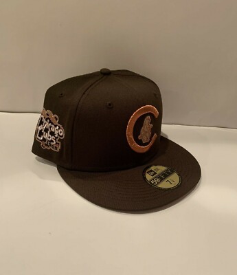 Brown Chicago Cubs Black Visor Pink Bottom 1990 All Star Game Side Patch New Era 59Fifty Fitted