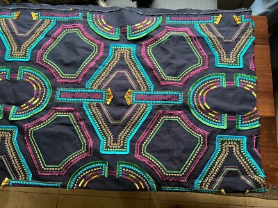 2+YDS Scalamandré Fabric Heavy Embroidery Blue Crewel KAYAPO PERROQUET 51'' x 88''