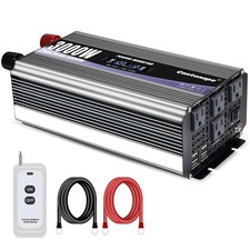 3000W Power Inverter 12V to 110V/120V DC to AC with LCD Display, Remote Controll