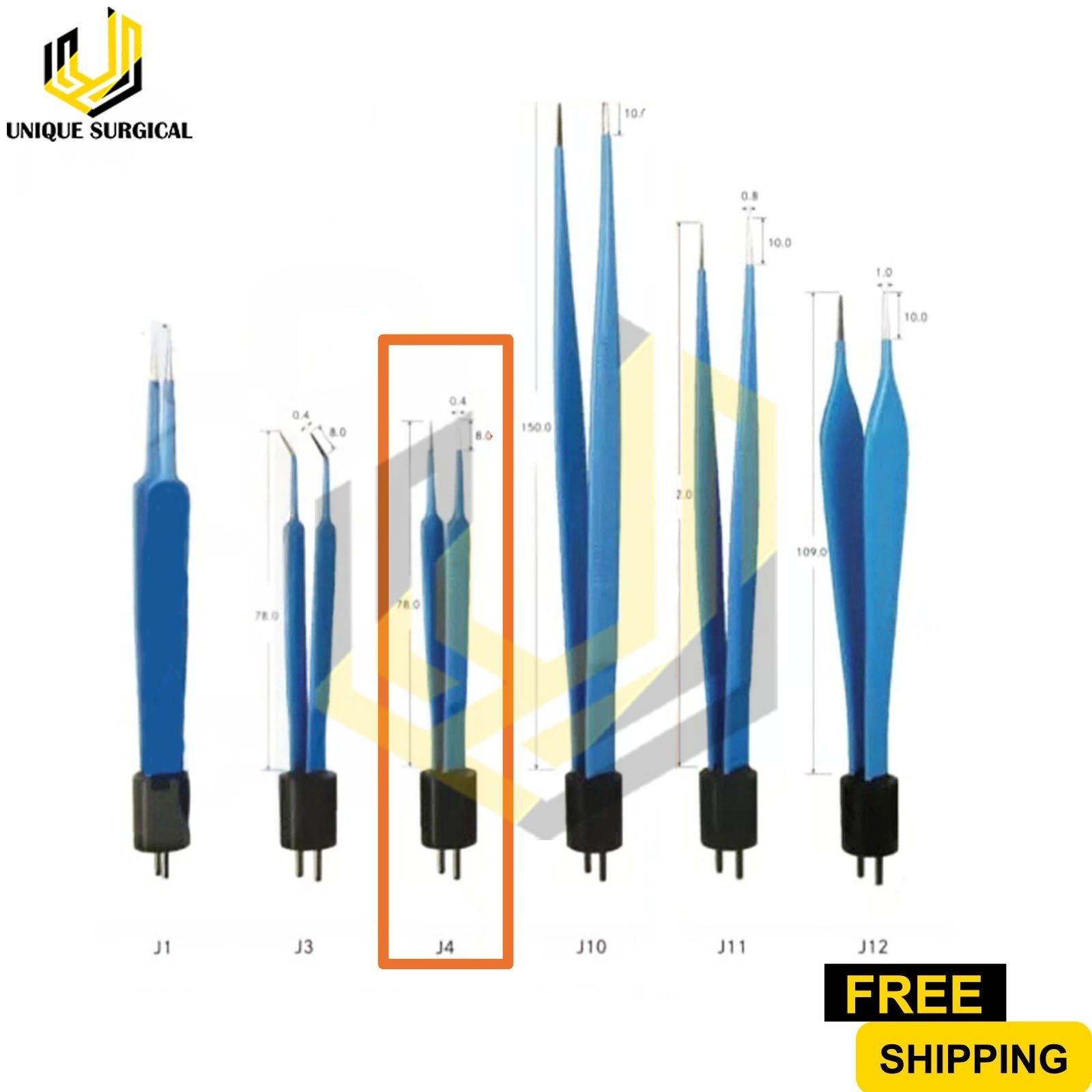 Ellman Surgitron - J4 - Bipolar Forceps - REUSABLE!