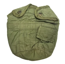 US Military Canteen Cover w/ Vertical & Horizontal Stitching Dated 1974 US Army