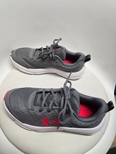 Under Armour Assert 10 Running Shoe Youth size 7 Grey and red