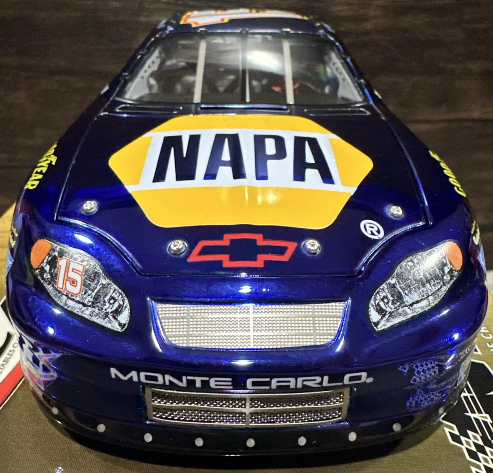 Michael Waltrip #15 Napa 2005 color cromo 1/24 acción RCCA Elite NASCAR fundido a presión Foto 3 de 4