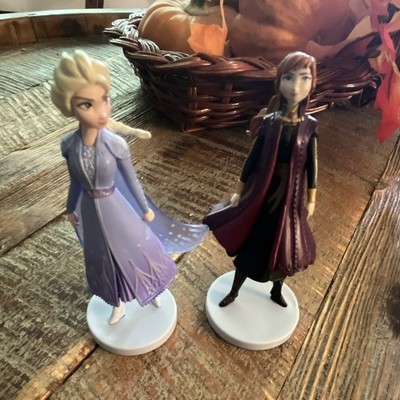 Anna & Elsa Disney Frozen PVC Figurines Set Of 2, Cake Toppers