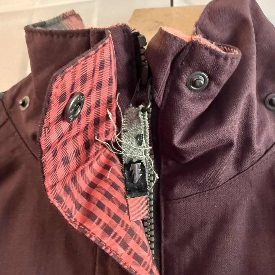 Abrigo Chaqueta Snowboard Ride Mujer’s M Borgoña Forrado Impermeable Cálido *descripción Foto 3 de 4