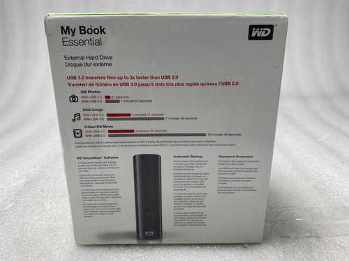 NEW Western Digital WD Portable My Book Essential 2TB USB-A HDD - Picture 3 of 5