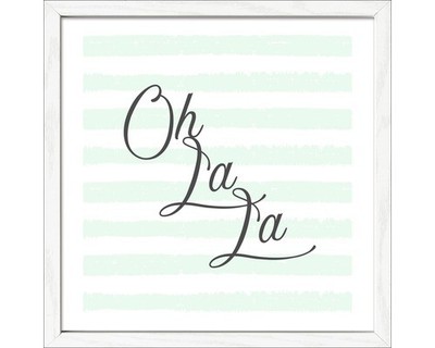 Gerahmtes Bild OhLaLa 27,5x27,5 cm