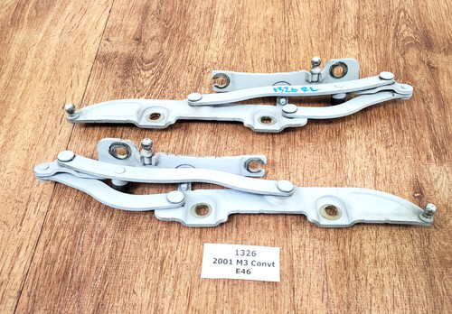 ✅ 00-06 OEM BMW E46 325 330 M3 Rear Left Right Trunk Hinge Support Bracket SET