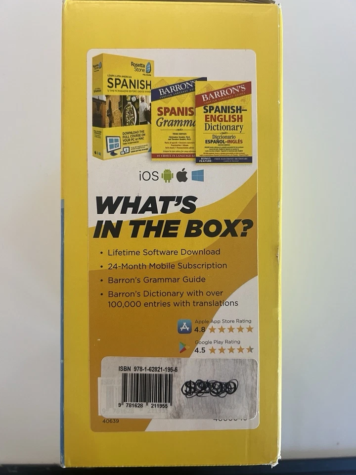 Rosetta Stone Spanish Bonus Pack With Grammar And Dictionary Books NEW & SEALED - Image 3 of 4