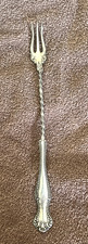 Bernice Trident Pickle Olive Fork Oneida Silverplate Antique 1900 Beaded
