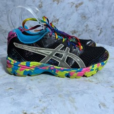 Asics Noosa Tri 8 Womens Size 5.5 Running Shoes Black Colorful Athletic Sneakers