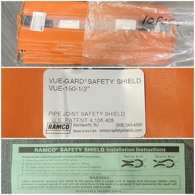 #ad #ad 10 Brand New RAMCO VUE GARD VUE 150 1 2quot; PIPE JOINT SAFETY SHIELDS 1 2 Inch $64.99