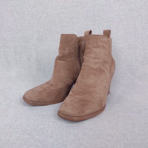 Pierre Dumas Botines de Gamuza Western Puntera Cuadrada Tacón Bloque Talla 7 - Imagen 2 de 11