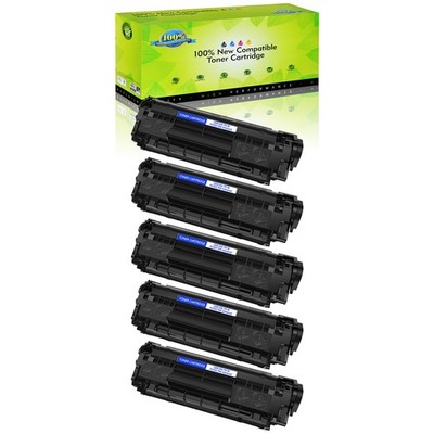 5PK Q2612A Toner Compatible with HP 12A LaserJet 1010 1012 1018 1020 1022nw 3015
