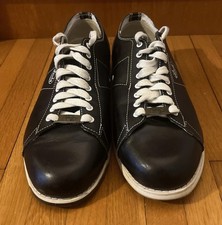 Linds Bowling Shoes Men's US 10 D Classic Black Leather Right Handed