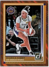 2025 Donruss WNBA #43 Dearica Hamby Orange Laser #/199