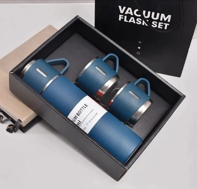 Juego de frascos de vacío de acero inoxidable de 500 ml botella térmica para bebidas frías y calientes Reino Unido. - Imagen 2 de 4