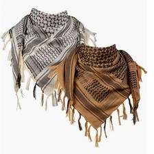 Palestinian Cotton Shemagh Scarf Arab Army Tactical Military Desert Keffiyeh