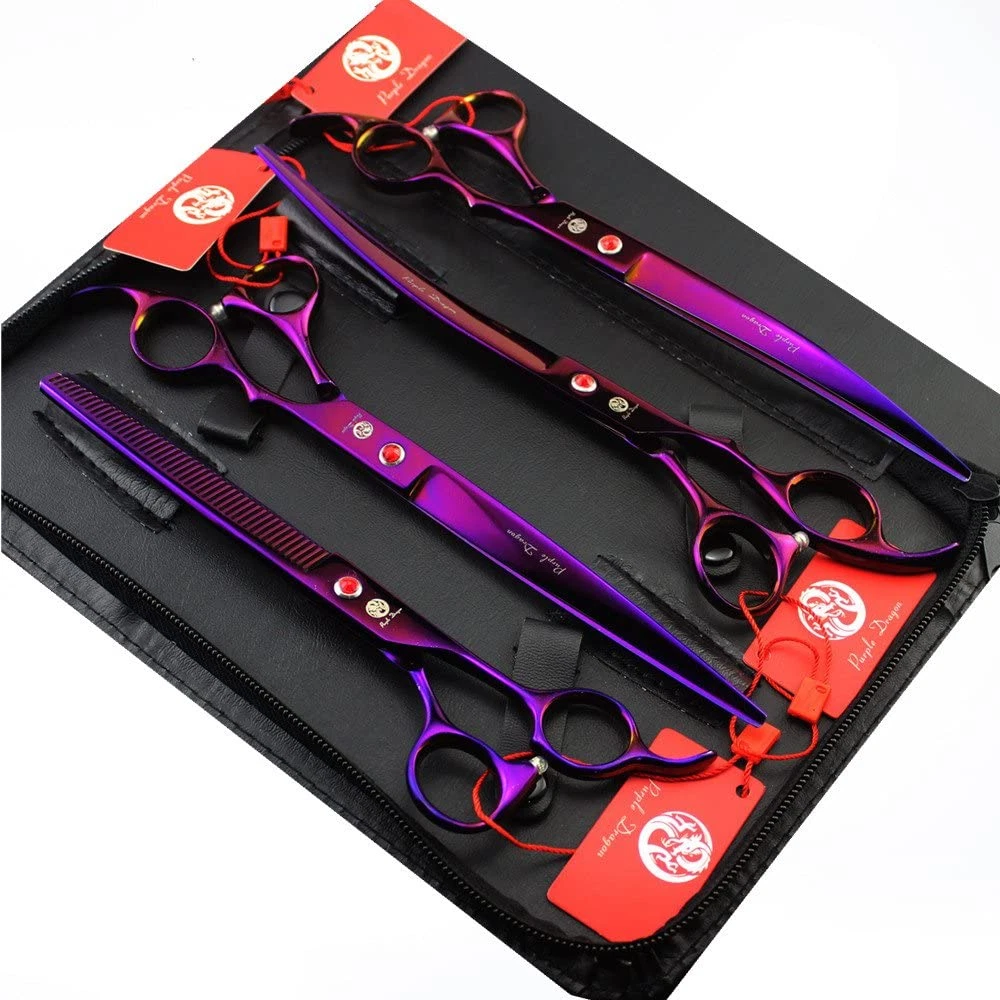 8.0 Inch Professional Pet Grooming Scissors,Dog Straight Shear, Thinning/Blendin