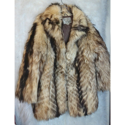 Vintage PD Furs Nanny Skin Fur Coat Mob Wife Size Large