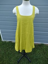 Anthropologie Maeve Lorraine Swingy Yellow Mini Shift Dress Size XS