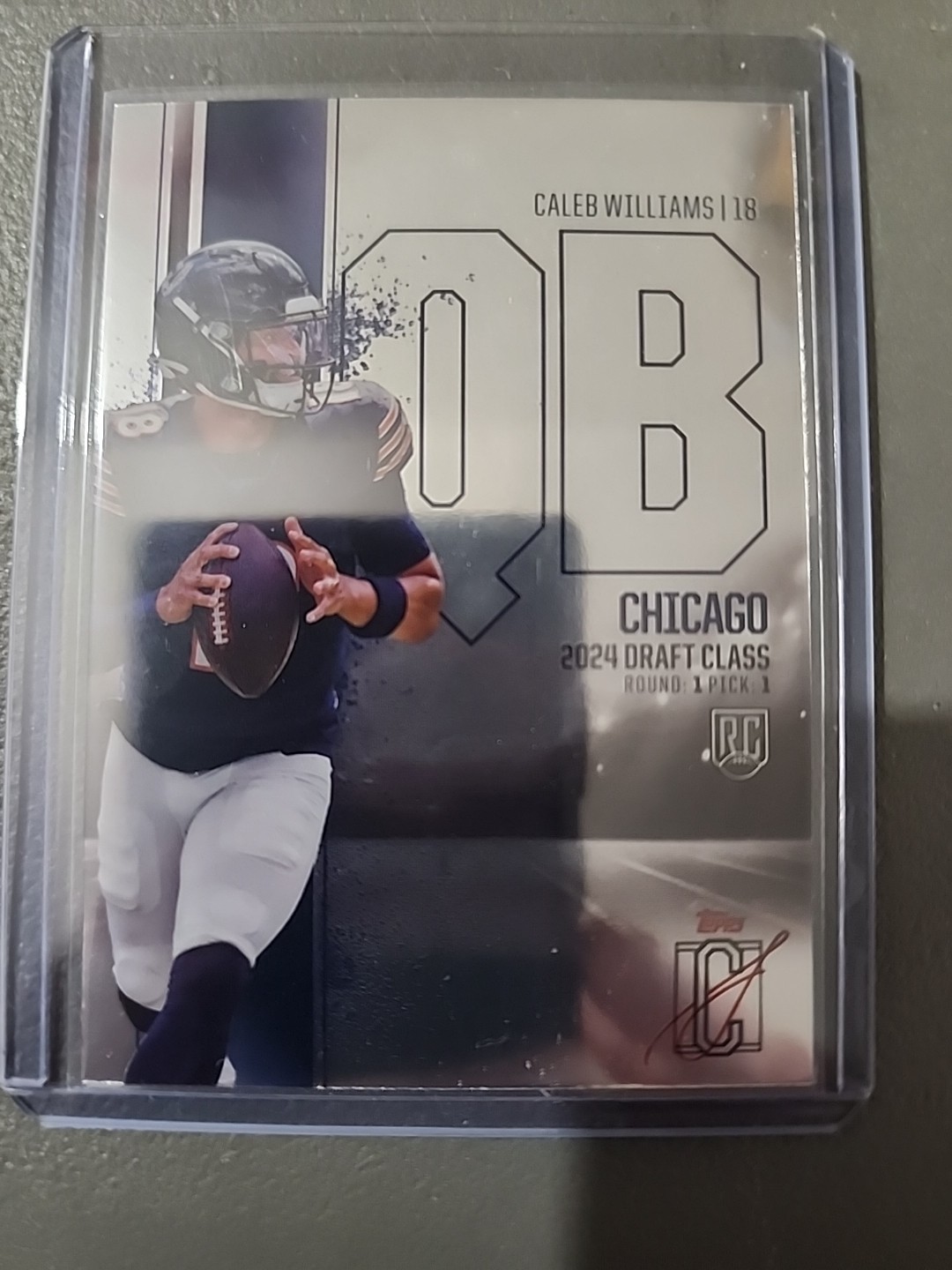 2024 Topps Signature Class Caleb Williams RC Chrome Rookie Variation #RCV-24