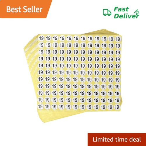 Register Number Sticker DealzEpic Number Stickers, 19, 15 Sheets | eBay