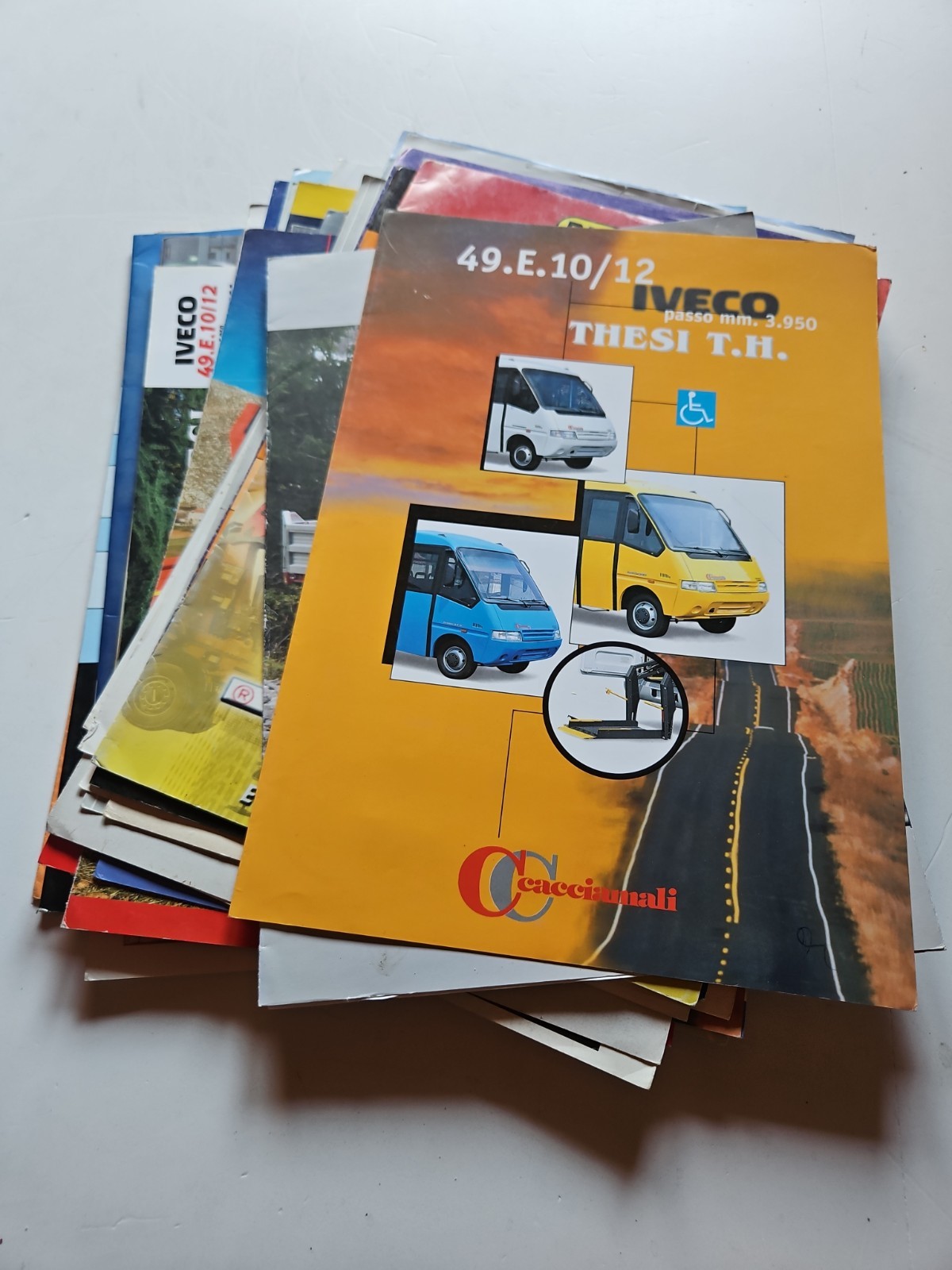 Lotto Di 40 Brochure Tecniche Autocarri Vari Interesse Collezionistico