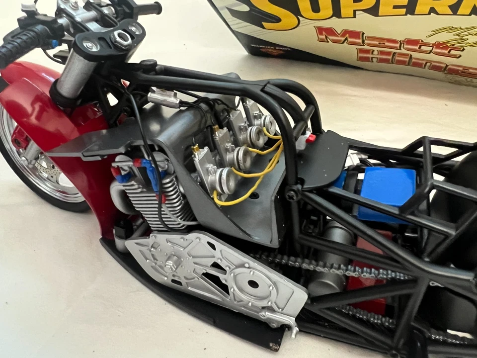 1999 Matt Hines Vance & Hines Superman Pro Stock Bike 1:9 Scale - Image 2 of 2
