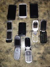 Lot of 8 Cell Phones For Parts Or Repair. Samsung, Motorola, LG Phones