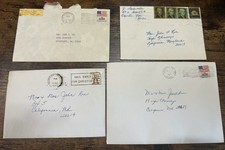 Product Image: Lot of 4 Vintage 1977 Postal Covers Bicentennial Flag Christmas Stamps Mail