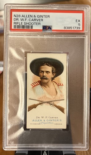 1887 N28 Allen & Ginter #12 Dr. W.F. Carver — PSA 5