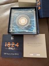 2024 UK 50p RNLI 200 Years Silver Proof Colour Coin 0.925