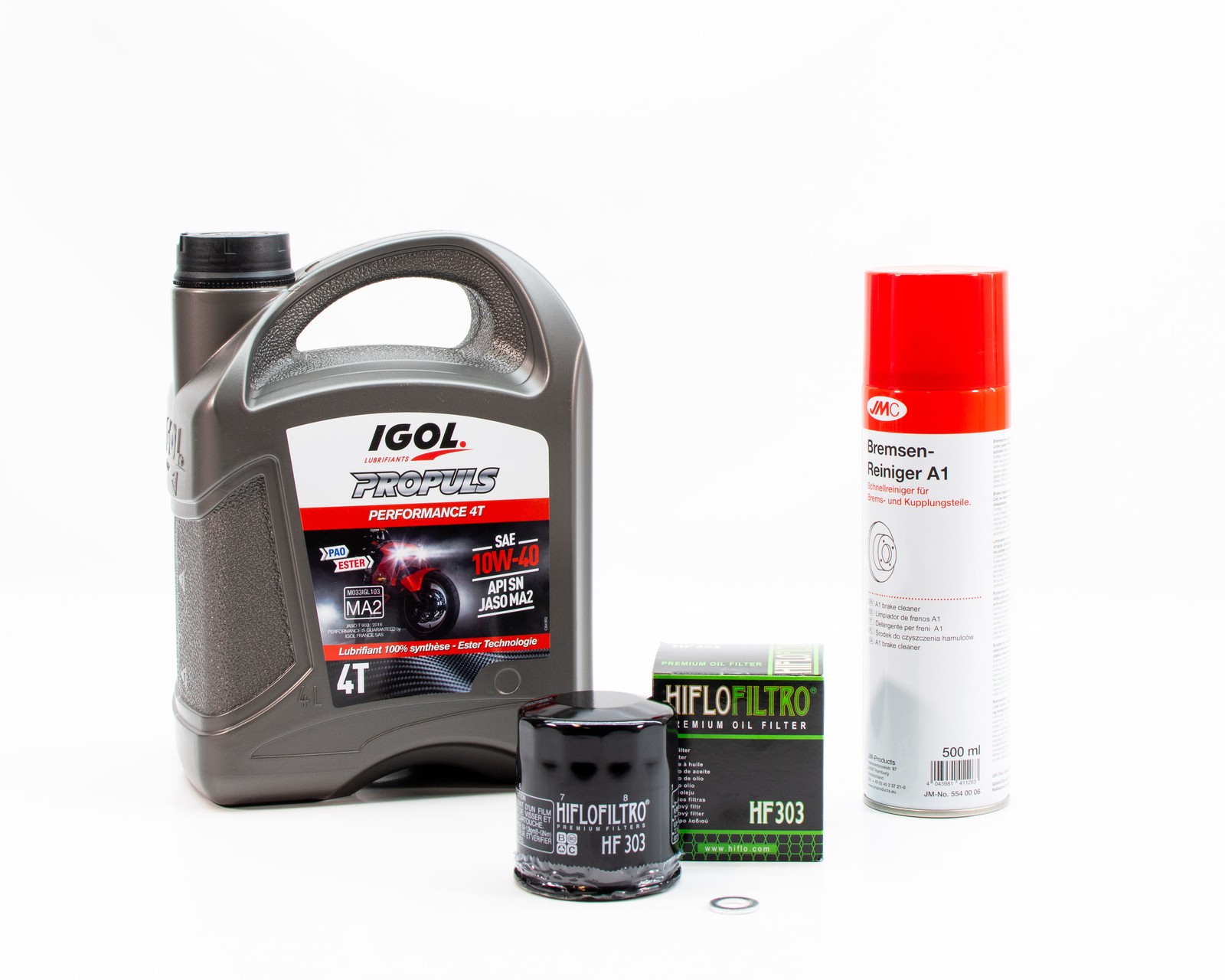 Kit vidange Honda VT 1100 Shadow garantissant une lubrification moteur Igol 10W40 optimale