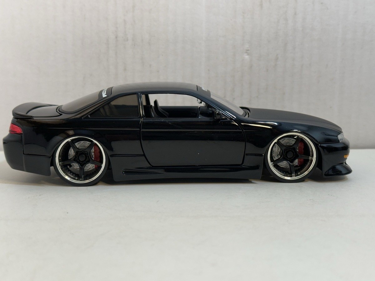 JADA OPTION D 1998 NISSAN 240SX (S-14) BLACK 1:24 DIECAST MODEL